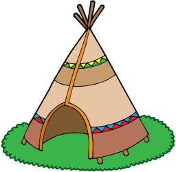 Indian Tipi, stożkowej namiot obozie Gra