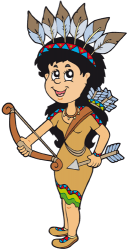 Młoda kobieta z plemię Indiańska amerykańskich Gra