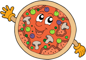 Pizza, płaskie i okrągłe chleb z serem i pomidorem Gra