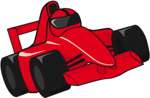 Samochód wyścigowy F1 Gra