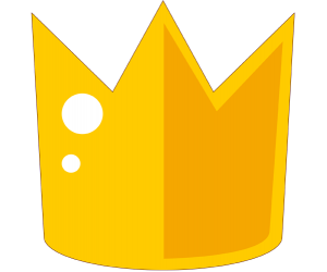 Królewska korona król lub królowa Gra