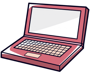 Laptopa, przenośny komputer Gra