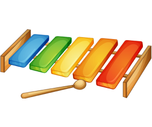 Muzyczne zabawki drewniane, ksylofon Gra