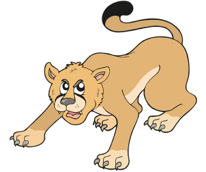 Puma lub lew górski, dużych kotów amerykańskiej Gra