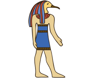 Thoth, egipskiego Boga z głową ibis Gra