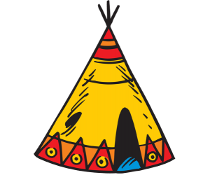 Tipi, typowe stożkowej namiot Indian amerykańskich Gra