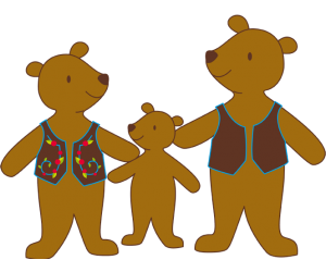 Trzy niedźwiedzie, rodziny niedźwiedzi Gra