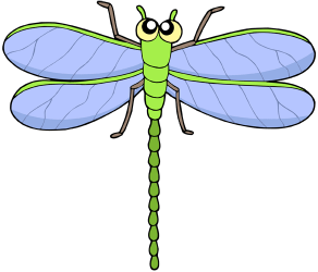 Ważka, owadów z dwóch dużych skrzydeł Gra