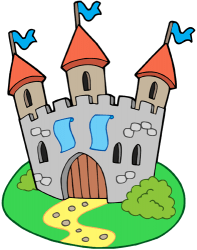 Średniowieczny zamek z trzema wieżami Gra