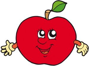 Czerwone jabłko z twarzy i ramion Gra