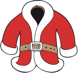 Czerwony i biały płaszcz Santa Claus Gra