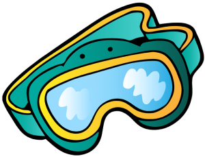 Maska nurkowa aby zobaczyć również pod wodą Gra