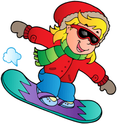 Młoda dziewczyna ćwiczenia, jazda na snowboardzie Gra