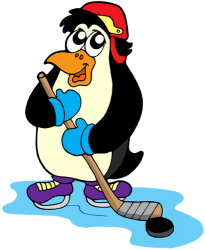 Pingwin odtwarzanie hokej na lodzie Gra