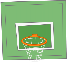 Tablica do koszykówki i kosz Gra