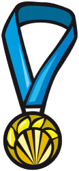 Złoty medal dla zwycięzcy Gra