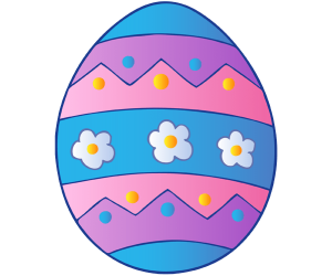 Dekoracje Wielkanocne, zdobione jajko Gra