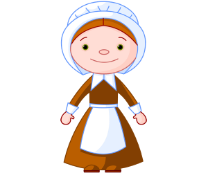 Kobieta Pilgrim, europejskich osadników w USA Gra