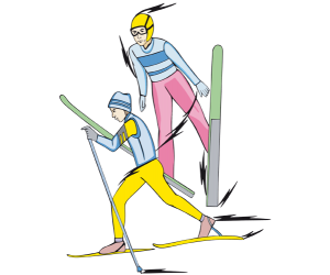 Kombinacja norweska, biegi narciarskie i skoki Gra