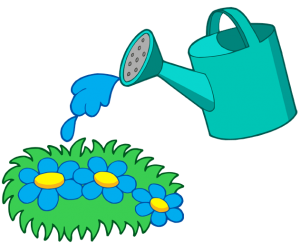 Konewka jest używany do roślin wodnych Gra