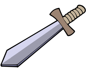 Miecza, broń z obosieczny Gra