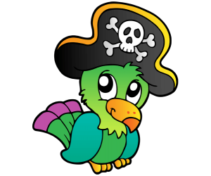 Papuga Piraci z czapką Gra