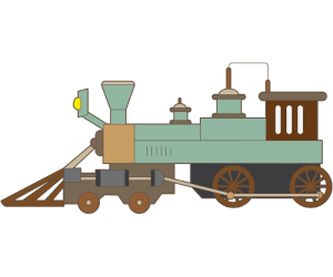 Stara maszyna pociąg z silnik parowy Gra