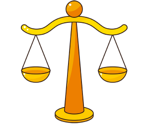 Symbol sprawiedliwość, klasycznega waga Gra