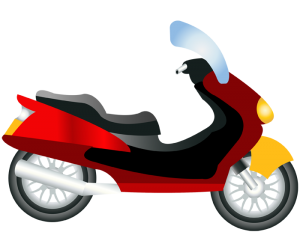 Typowe nowoczesnych scooter motocykla. Skuter Gra