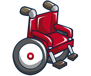Wózek inwalidzki, urządzenie do chodzenia Gra