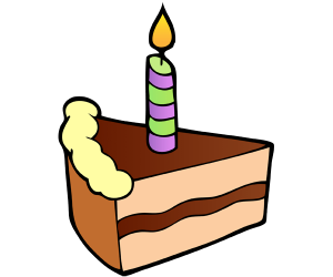 Świeca na kawałek tortu urodzinowego Gra