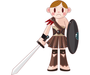 Żołnierz armii w średniowieczu Gra