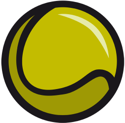 Żółta piłka tenisowa Gra