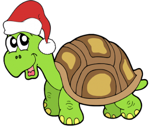 Żółw w obchodach Święta Bożego Narodzenia Gra